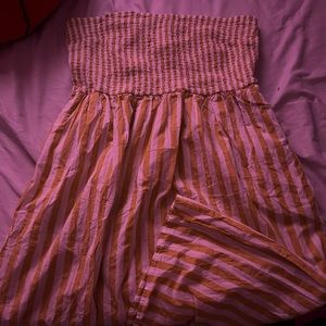 Stripped beach dress